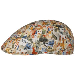 STETSON | Elegante berretto piatto 6 pezzi design estivo 100% cotone