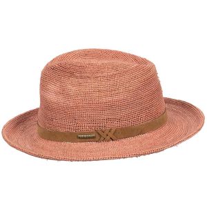 STETSON | Cappello Fedora all\'uncinetto in paglia di rafia