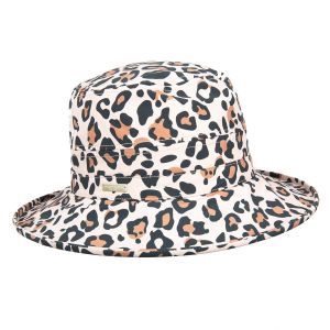 SEEBEREGER | Cloche da donna con stampa leopardata Idrorepellente