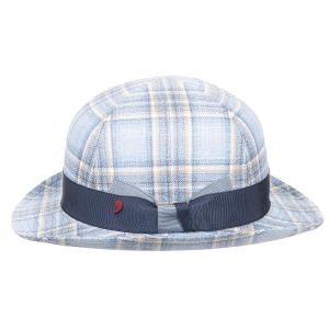ALFONSO D�ESTE| Elegante cappello a melone realizzato con un sofisticato mix di materiali
