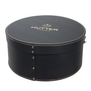 Cappelliera HUTTER nera con scritte dorate