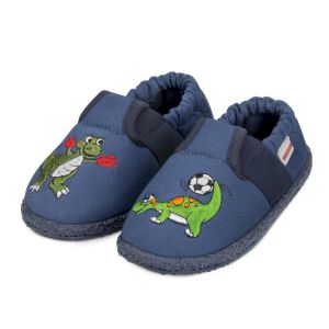 GIESSWEIN | Pantofole in cotone Axams per bambini con motivo dinosauri