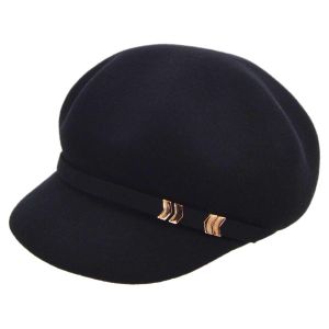 SEEBERGER | Cappellino da donna in feltro di lana con dettagli dorati