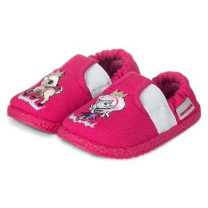 GIESSWEIN | Pantofole da bambina in cotone con morbida suola in gomma