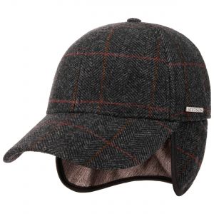 STETSON | Cappellino da baseball in lana con paraorecchie e protezione per la nuca