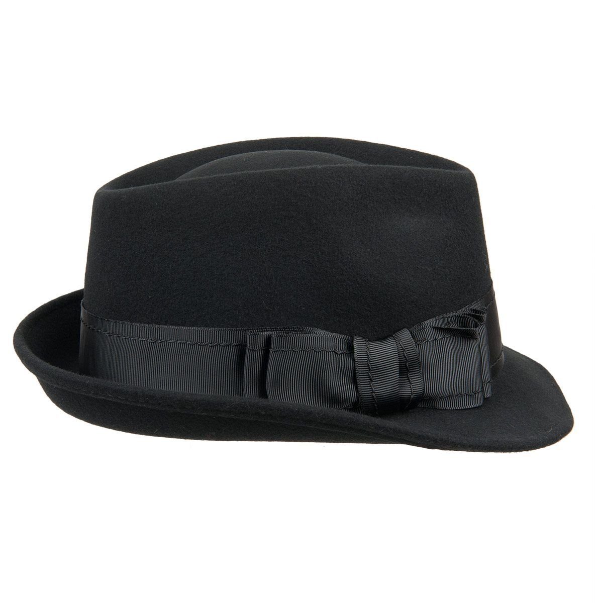 Cappello da barca in feltro nero - The Hawk – Agnoulita Hats