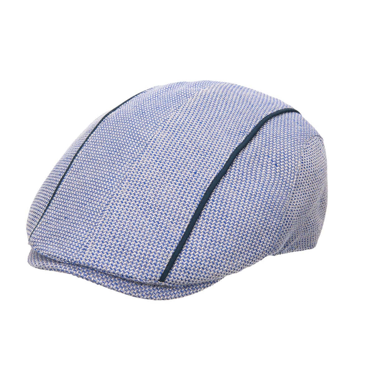 Coppola Uomo Alfonso D´Este In Misto Lino – Made In Italy, Con Visiera E Fodera In Cotone