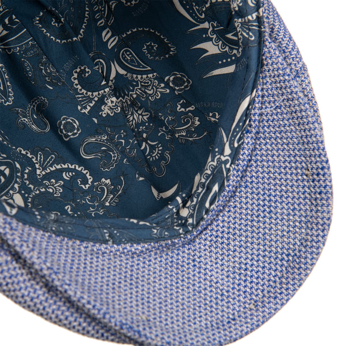 Coppola Uomo Alfonso D´Este In Misto Lino – Made In Italy, Con Visiera E Fodera In Cotone