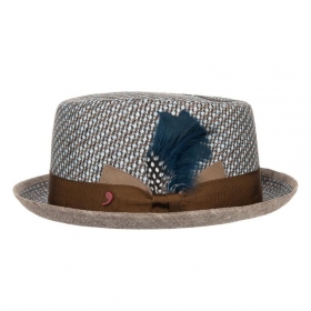 ALFONSO DESTE Cappello in tela con torta di maiale