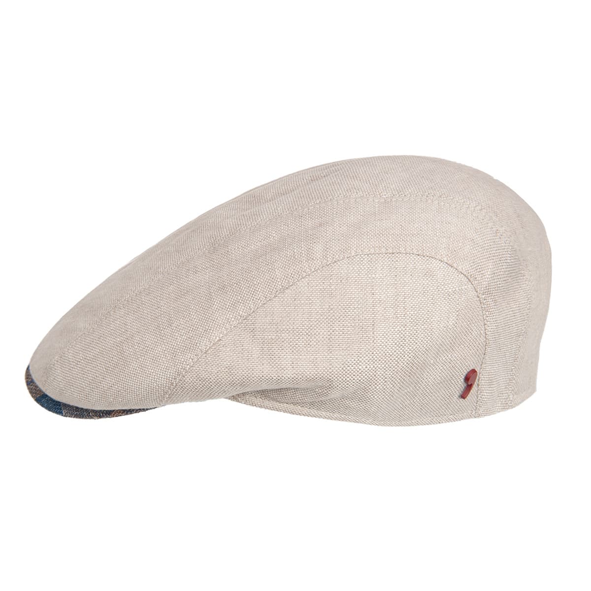 Berretto piatto da uomo in lino ALFONSO D'ESTE