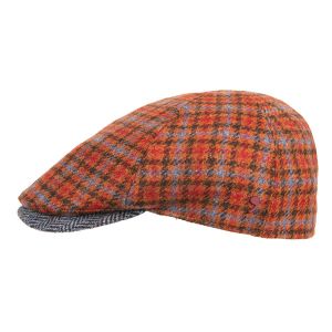 Cappello piatto ALFONSO DESTE con motivo a quadri