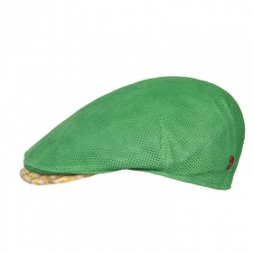 Elegante berretto piatto da uomo in pelle