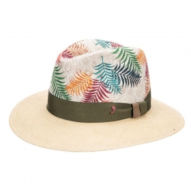 Elegante cappello Panama in paglia e lino