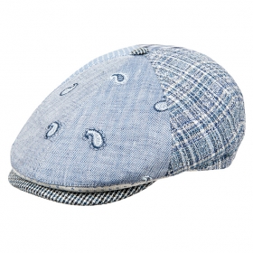 Berretto piatto ALFONSO DESTE in stile patchwork