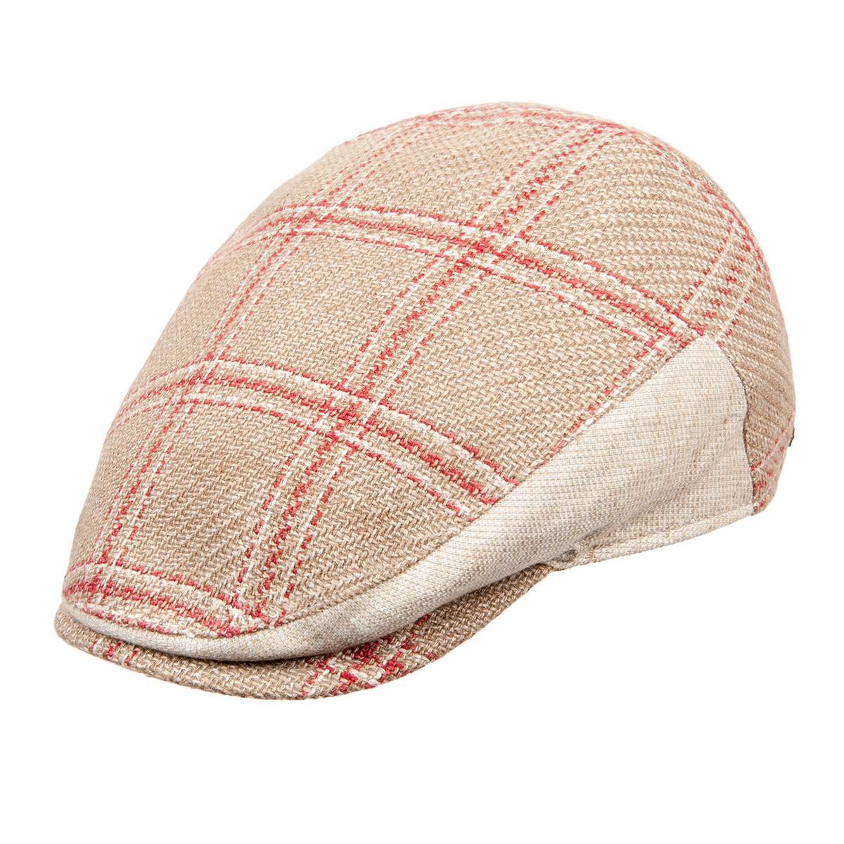 Coppola Uomo Alfonso D´Este In Misto Lino – Made In Italy, Con Visiera E Fodera In Cotone