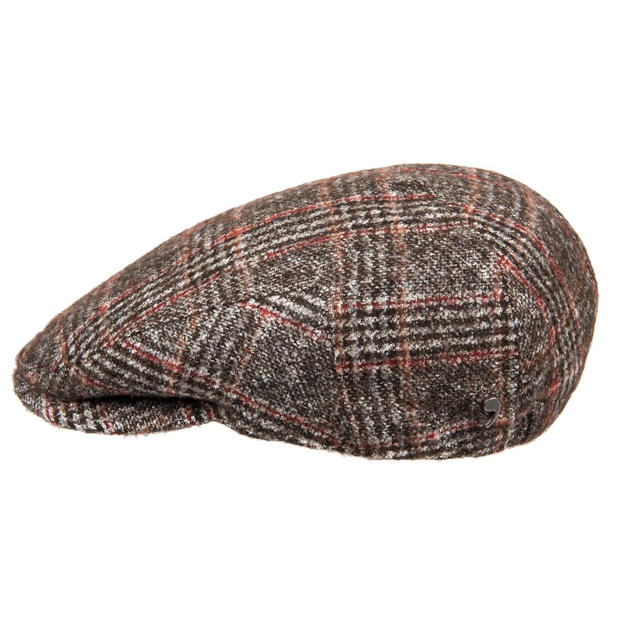 Kangol Coppola Ties That Bind 504S Uomo - Cappello Invernale Piatto con Visiera, Visiera Inverno Autunno/Inverno - S (54-55 cm) Grigio