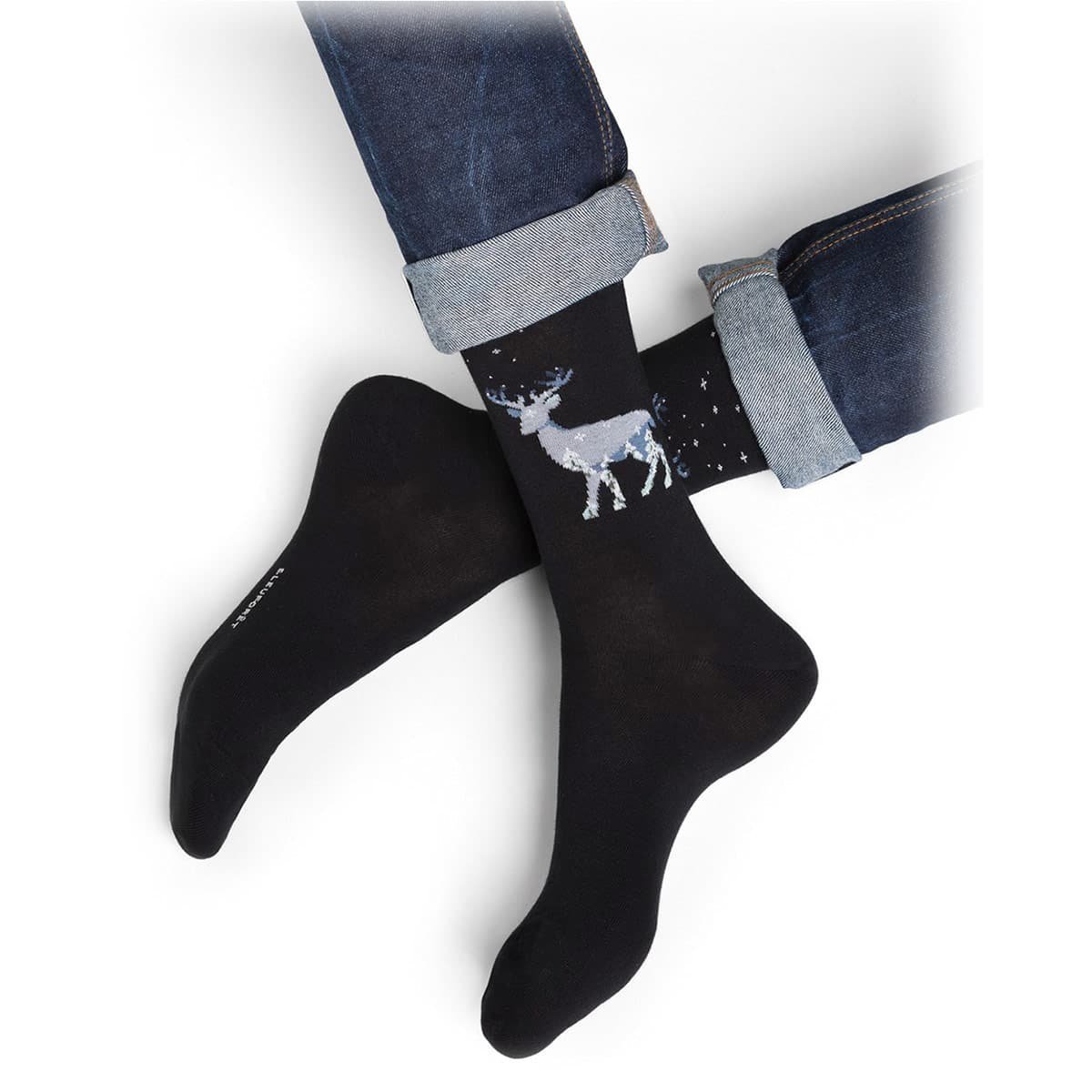 BLEUFORET | Calzino Uomo Con Motivo Cervo --> Hutstuebele - Foto 9