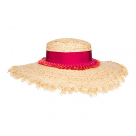 Cappello BORSALINO in Rafia a Tesa Larga