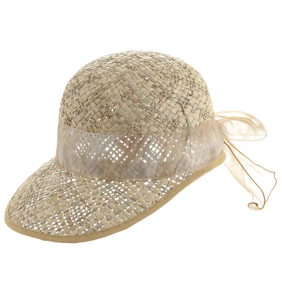 berretti con visiera in paglia da donna, firmati HUTTER