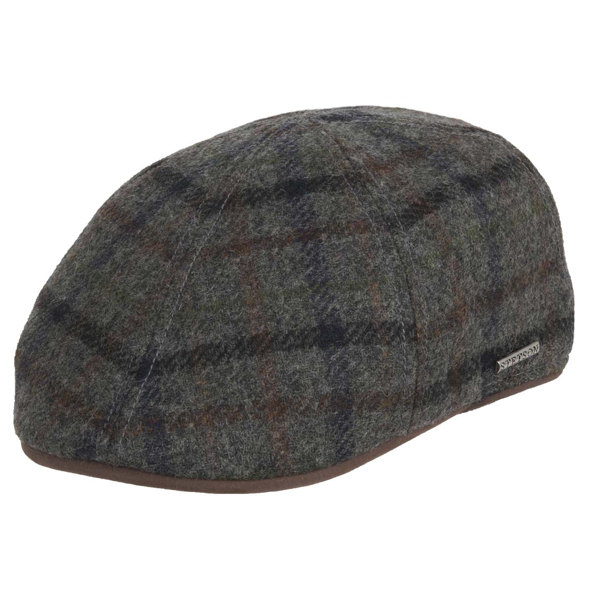 berretto uomo Michigan Harris Tweed flat cap firmato STETSON