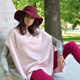 CAROL&CO cappotto poncho da donna in cashmere