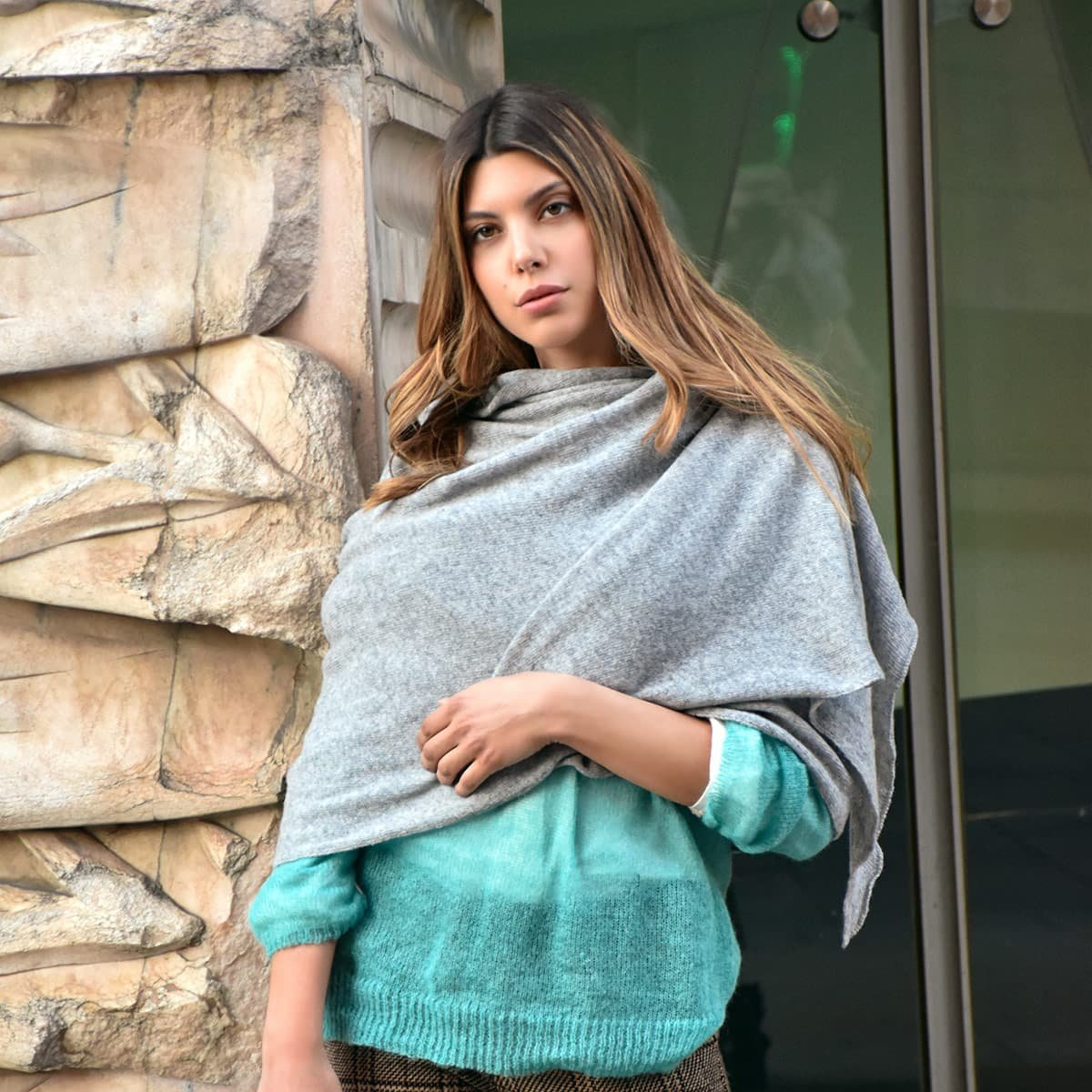 sciarpa di lana donna