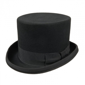 Cappello Cilindro Feltro Lana Classico