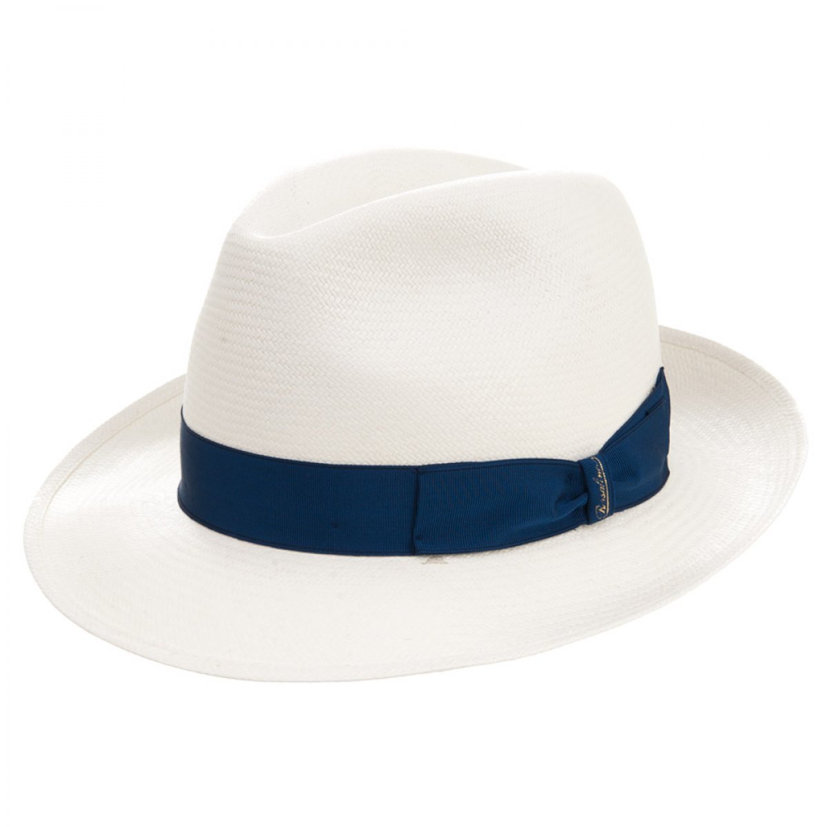 Cappello Panama firmato Borsalino con fascia elegante