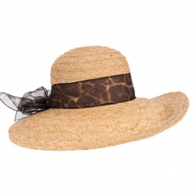 Elegante cappello di paglia da donna per lestate