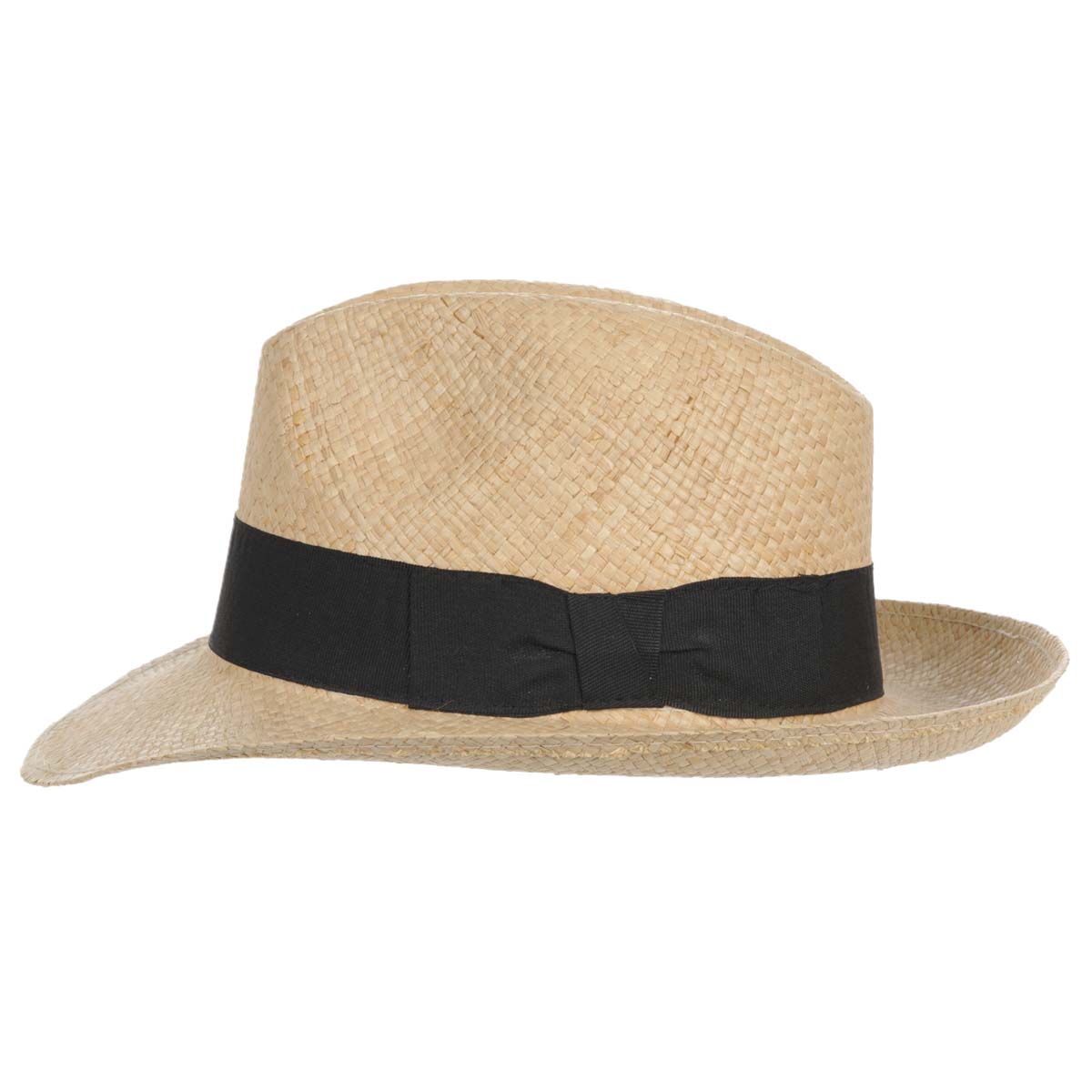 Cappello da sole misura 60 cappello di paglia da donna a tesa larga, cappello floppy a tesa larga, bowknot, cappello da spiaggia pieghevole, Nero , Taglia unica