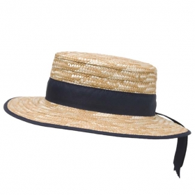 cappello da gondoliere, donna e uomo, in paglia