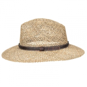 Elegante cappello in seagrass con nastro di HUTTER