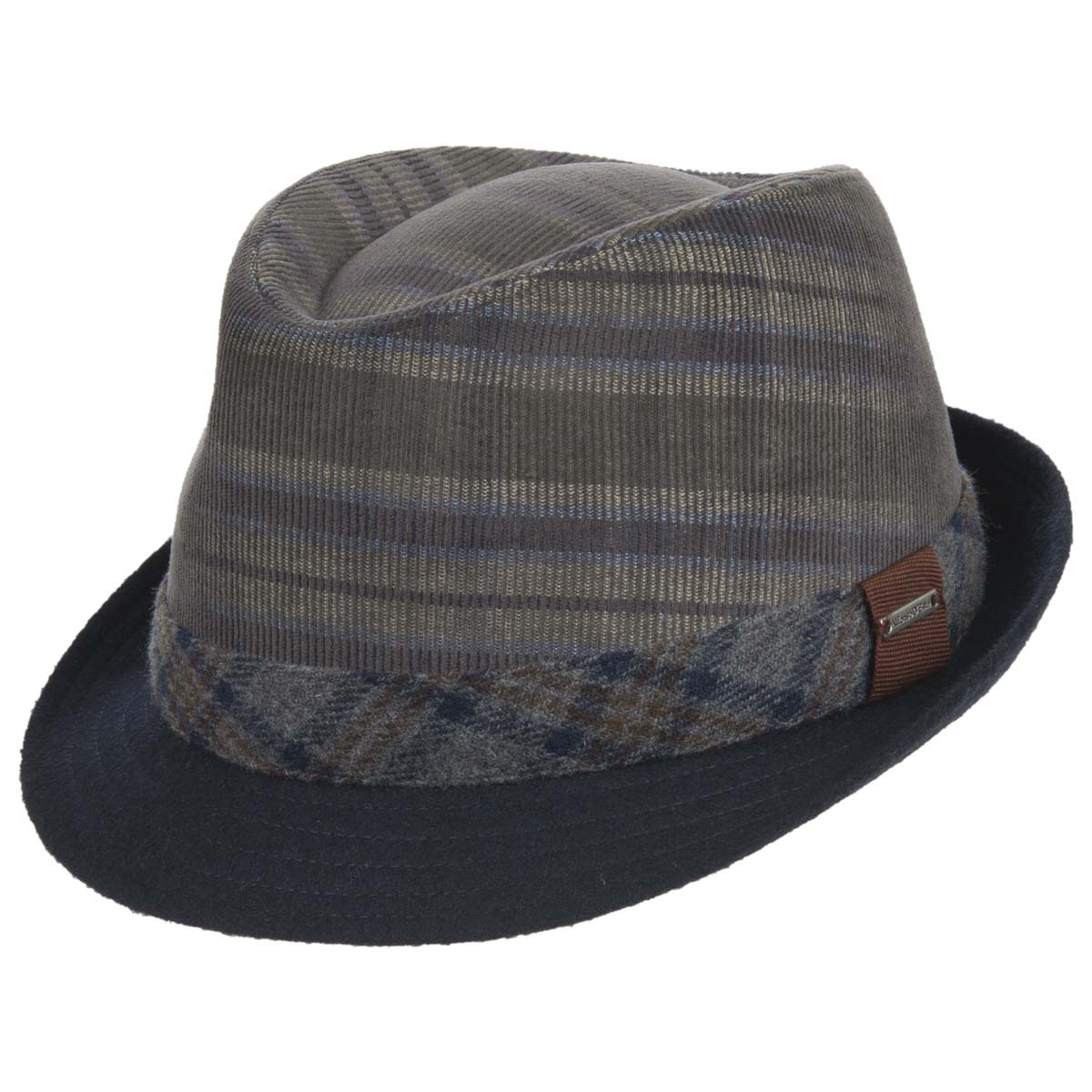 Cappello Trilby In Feltro Di Lana 100% - Stile Pork Pie, Foderato Raso, Fatto A Mano, Per Uomo - Foto 4