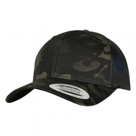 Cappello trucker retr� con design multicam