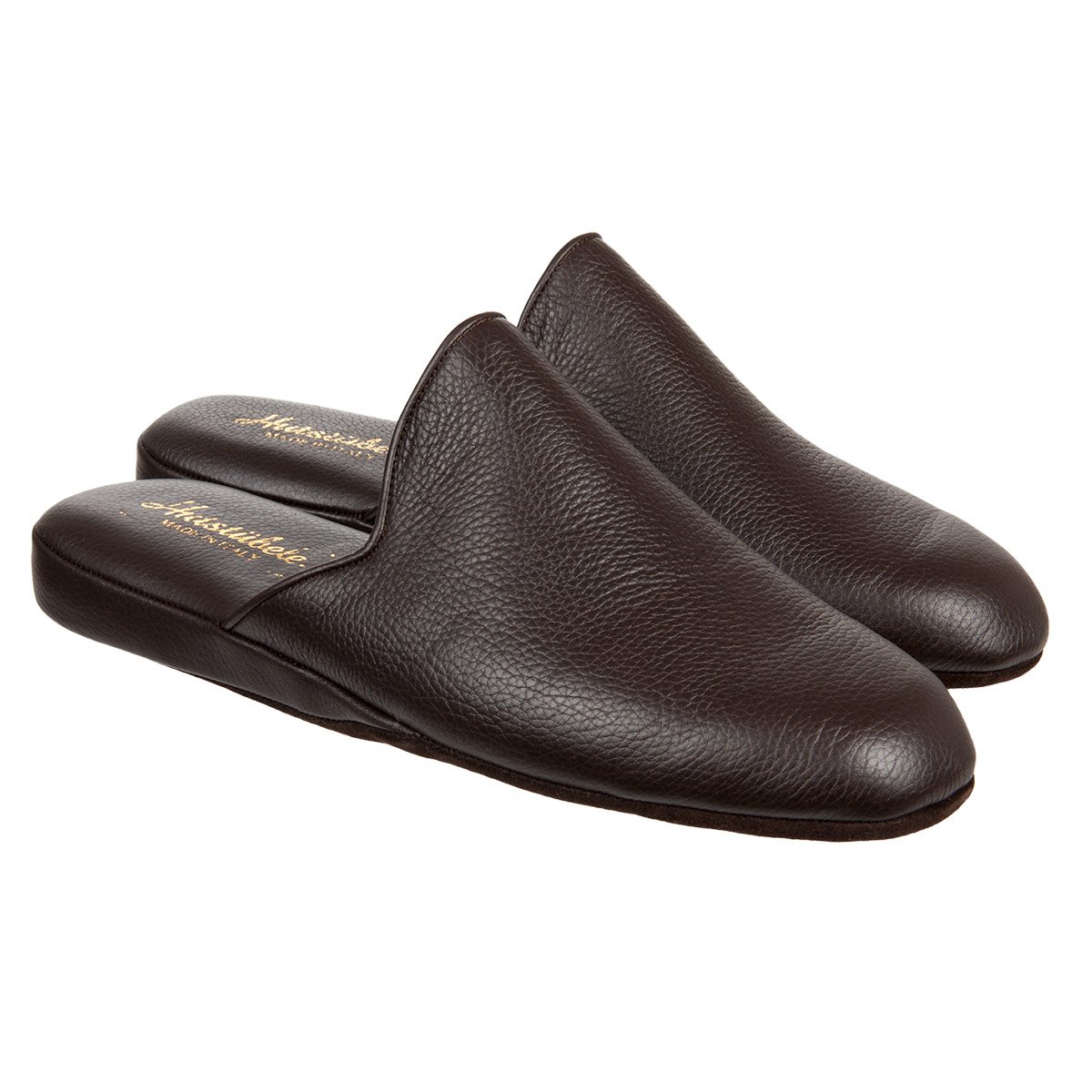 Pantofole Uomo In Vera Pelle – Fatte A Mano In Polonia, Suola EVA, Soletta In Pelle Con Memory Foam, Sostenibili