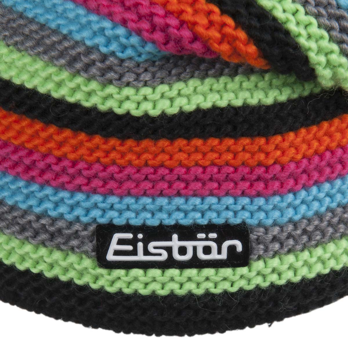 Eisbär Berretto Manon Green OS – Unisex, In Lana Riciclata, Colore Nero