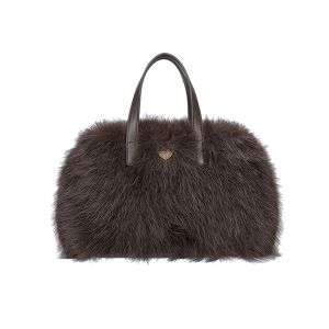 Accogliente borsa da donna in peluche per linverno