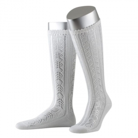 Calze eleganti in cotone bianco