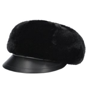 Elegante cappello a palloncino in peluche per donna