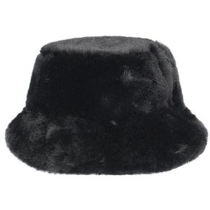 MODA Cappello da pesca da donna in pelliccia sintetica