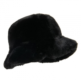 Elegante cappello da pescatore in peluche per donna