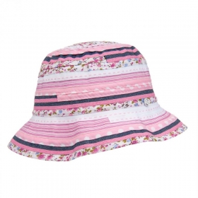 Cappello in tessuto per bambine Nastro Fantasia