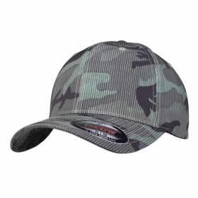Cappello FLEXFIT a strisce mimetiche - Dark Camo Chic