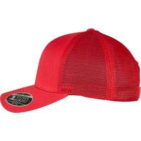 Cappellino trucker FLEXFIT con snapback rosso