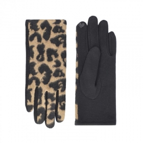 Eleganti guanti touchscreen leopardati