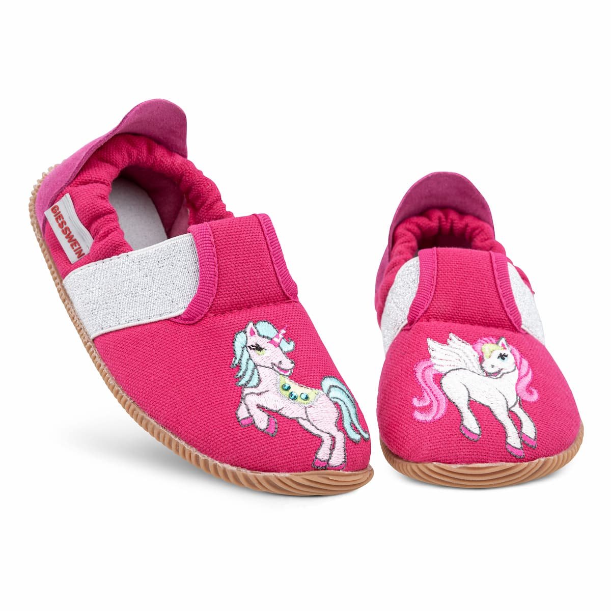 Ciabatte piscina bambini 100 BASIC verde-rosa