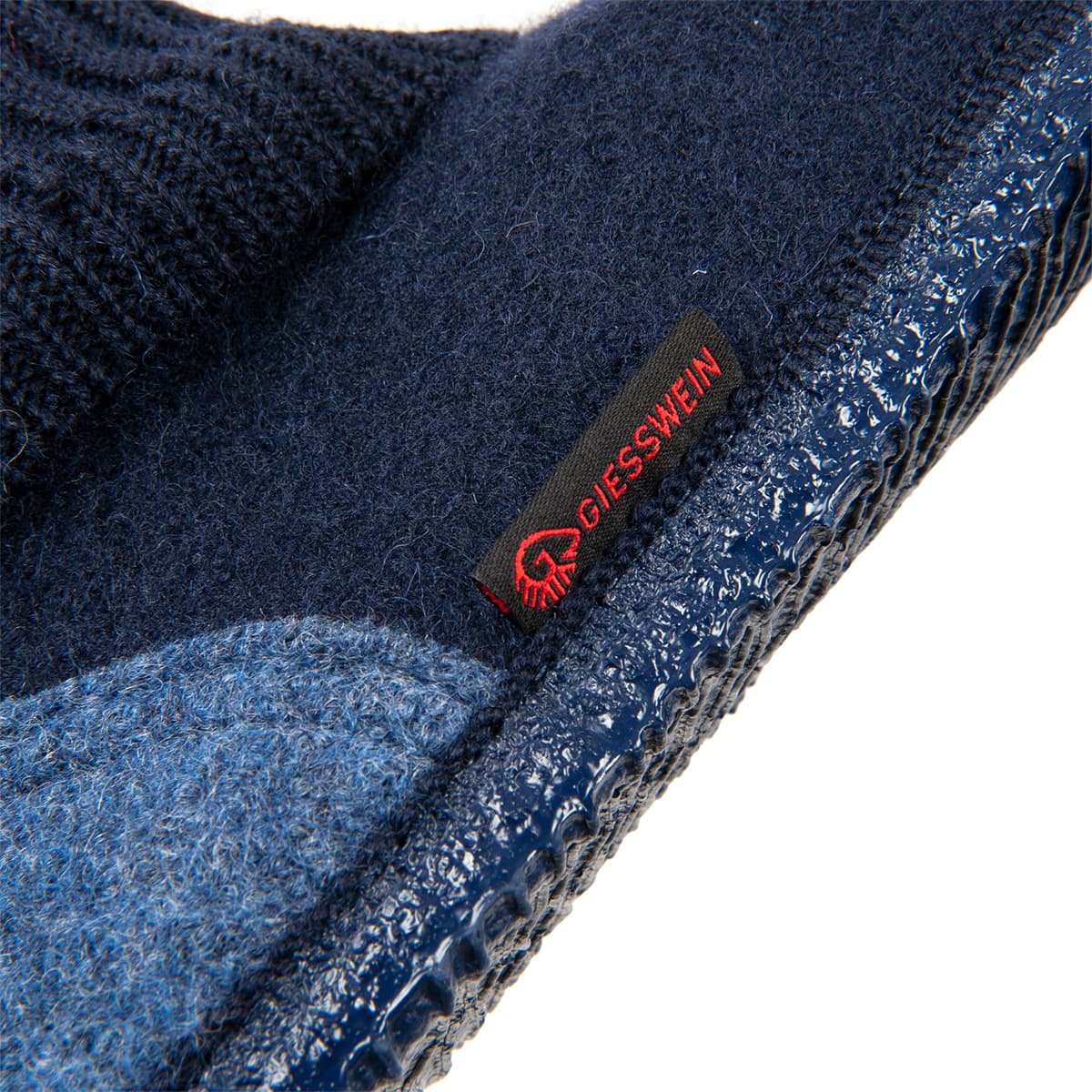 Giesswein Aislingen – Pantofole In Cotone Per Bambine, Blu Capri, Suola In Gomma Naturale, Taglia 27 EU