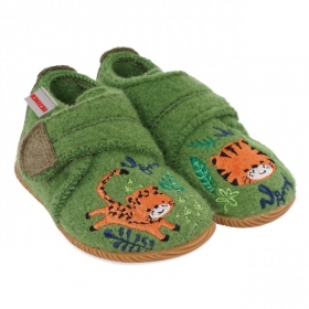 Pantofole per bambini GIESSWEIN con motivo a tigre