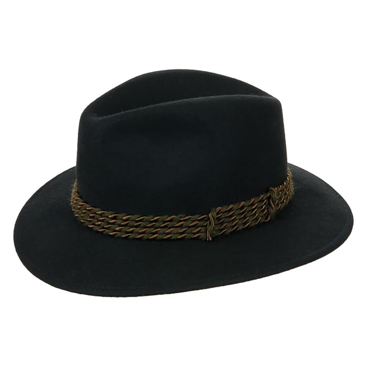 Cappello Tirolese In Feltro Di Lana Folcloristico – Tricorno Impermeabile Con Cordone, Made In EU, Ideale Per Outdoor