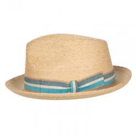 HUTTER Cappello Trilby Premium in rafia Mare